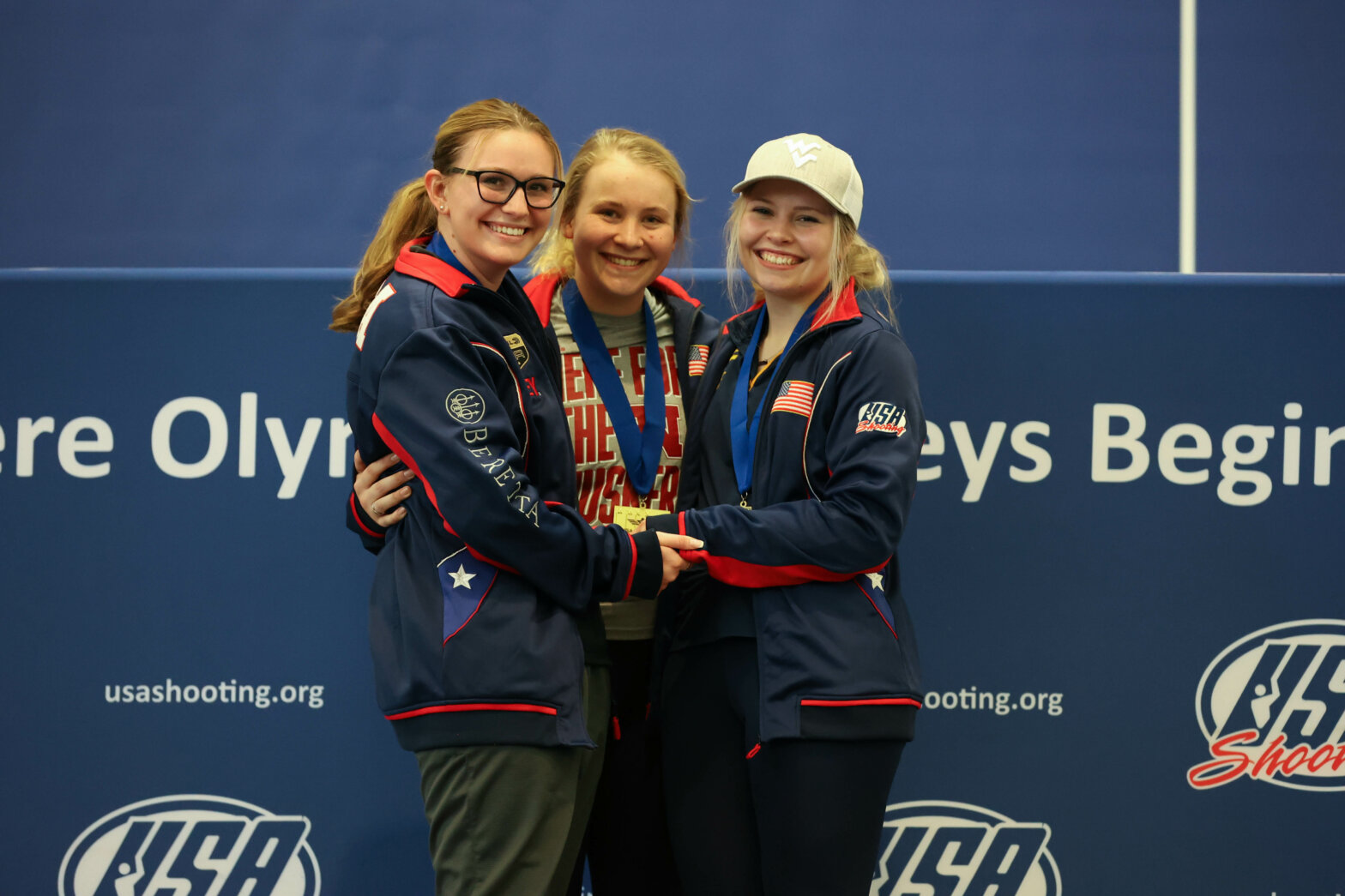 Athletes take the podium at 2022 National Rifle Junior Olympics USA